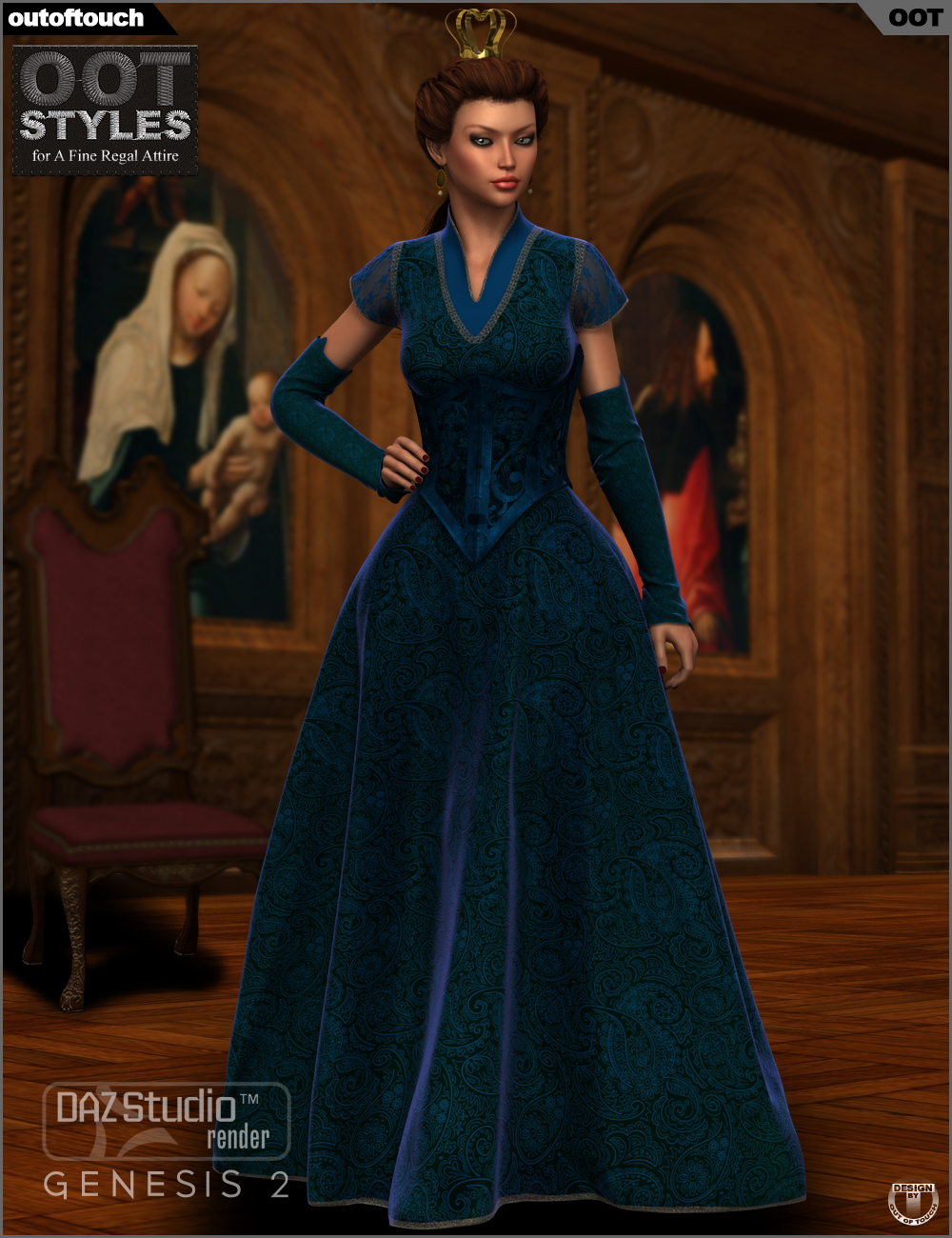 ROYAL STYLES for A Fine Regal Attire for Genesis 2 Female(s) by N/A