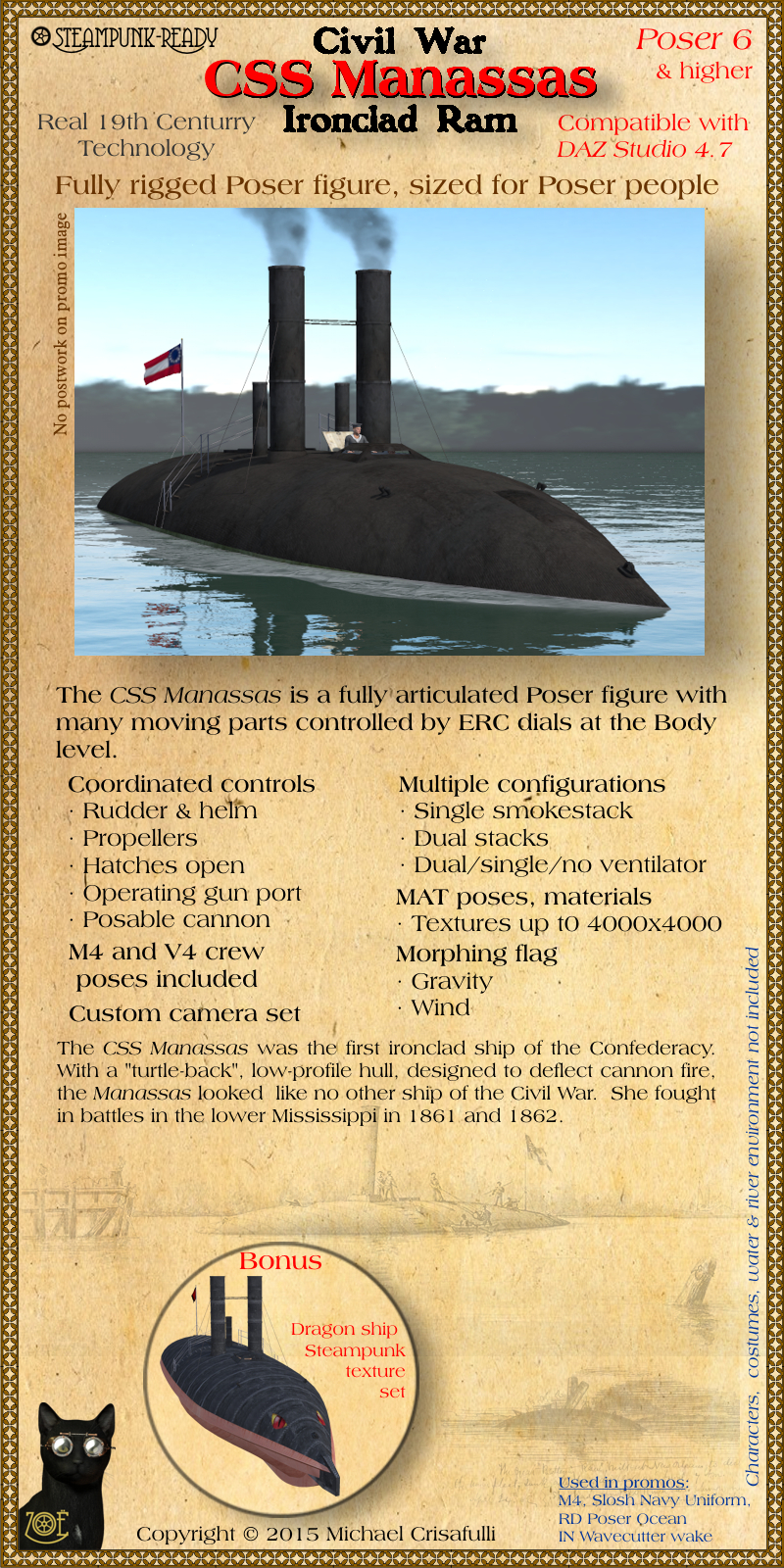 CSS Manassas Ironclad Ram by N/A
