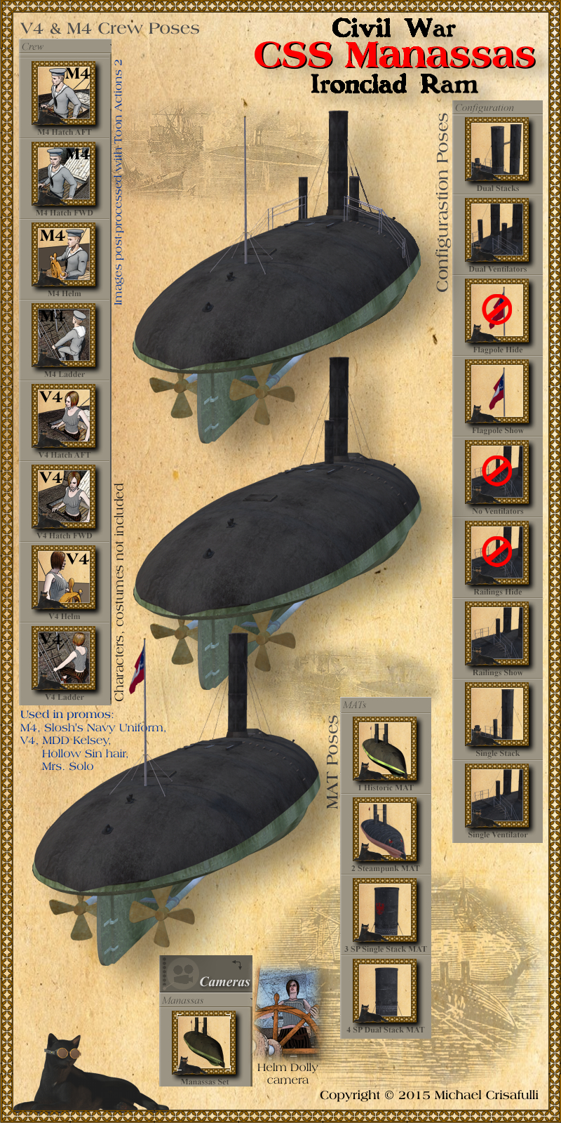 CSS Manassas Ironclad Ram by N/A