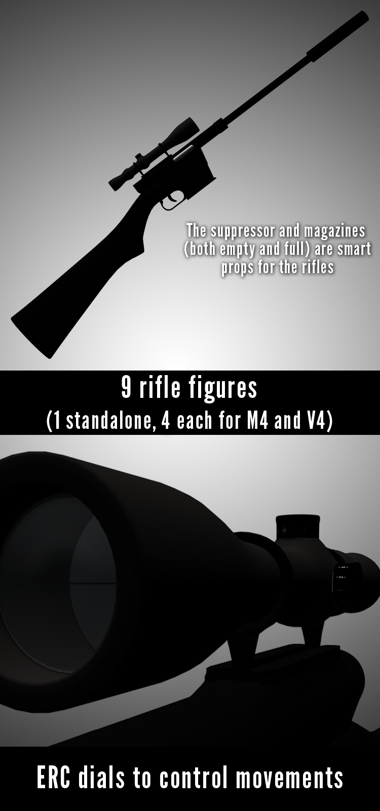 Silent Kill: Rifle Poses by N/A