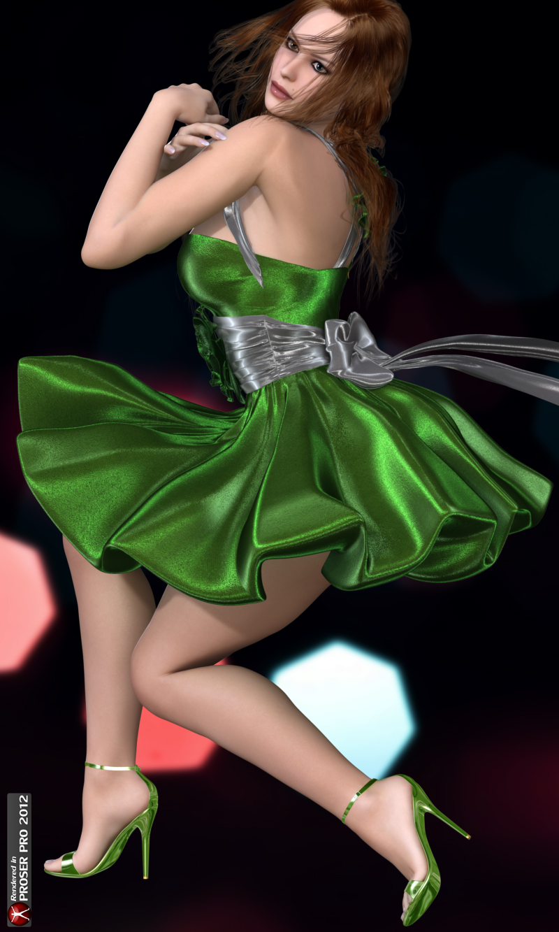 Flower Bowknot Dress for V4A4G4Elite by N/A
