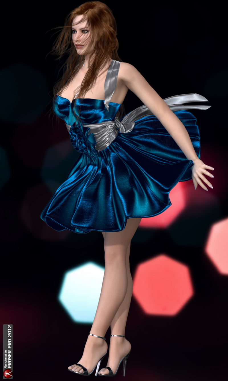 Flower Bowknot Dress for V4A4G4Elite by N/A