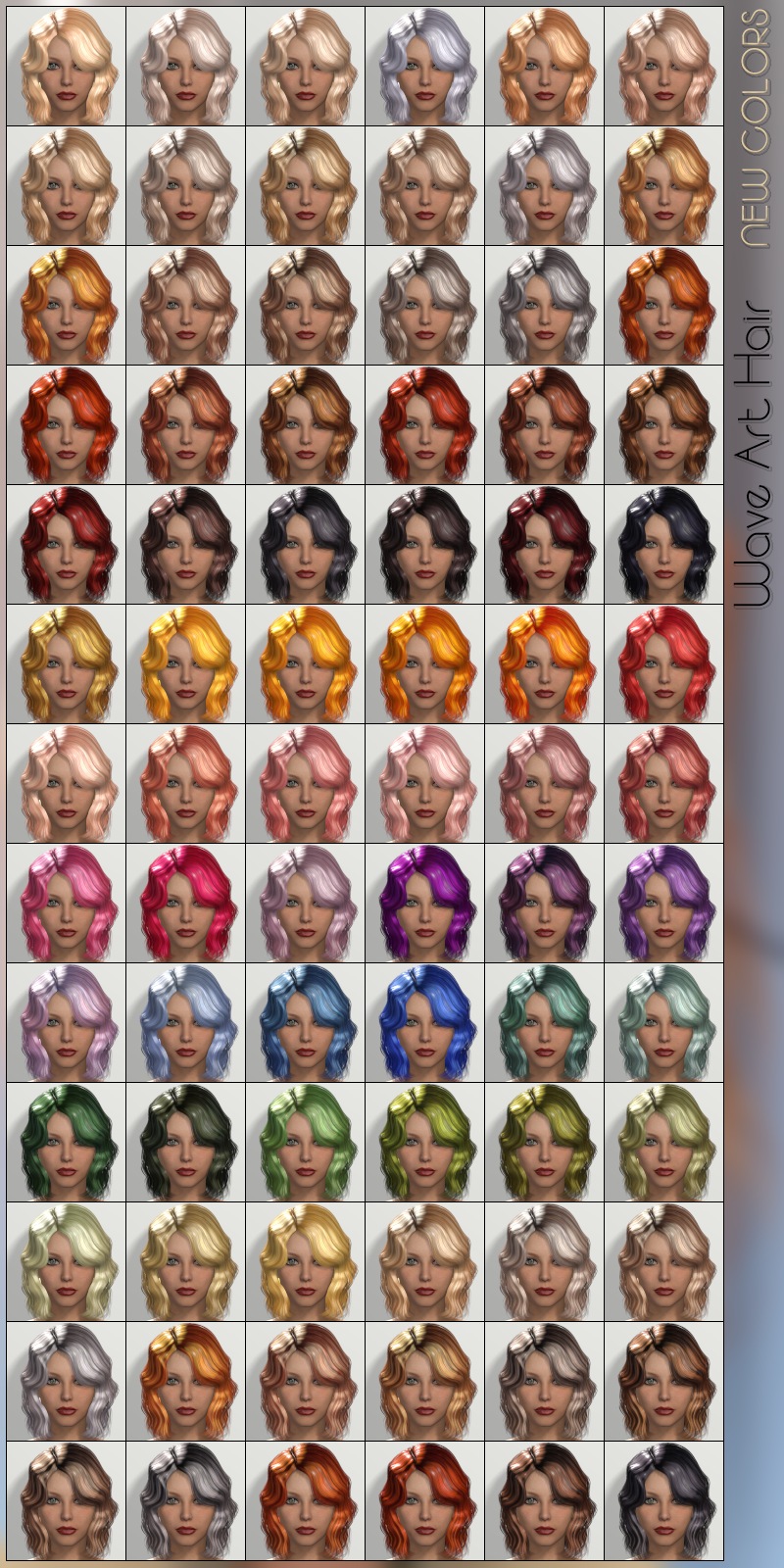 Wave Art Hair - NEW COLORS by N/A