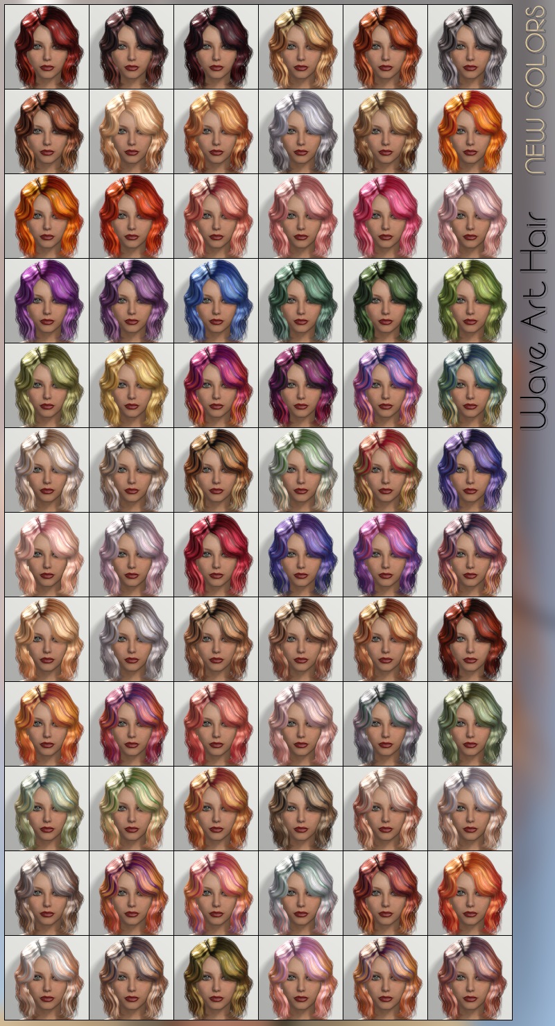 Wave Art Hair - NEW COLORS by N/A