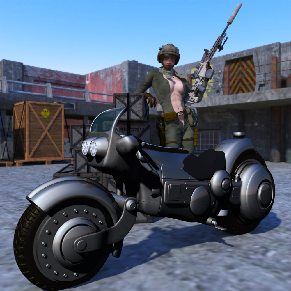 PATROL MOTORCYCLE  for Poser by N/A