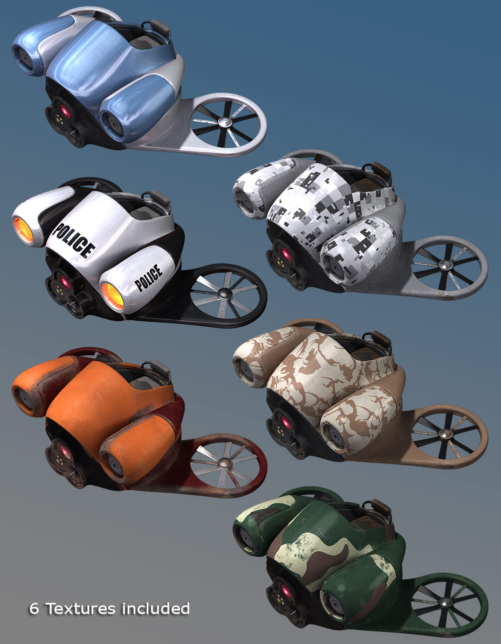 Sci-fi Bumblebee Speeder by N/A