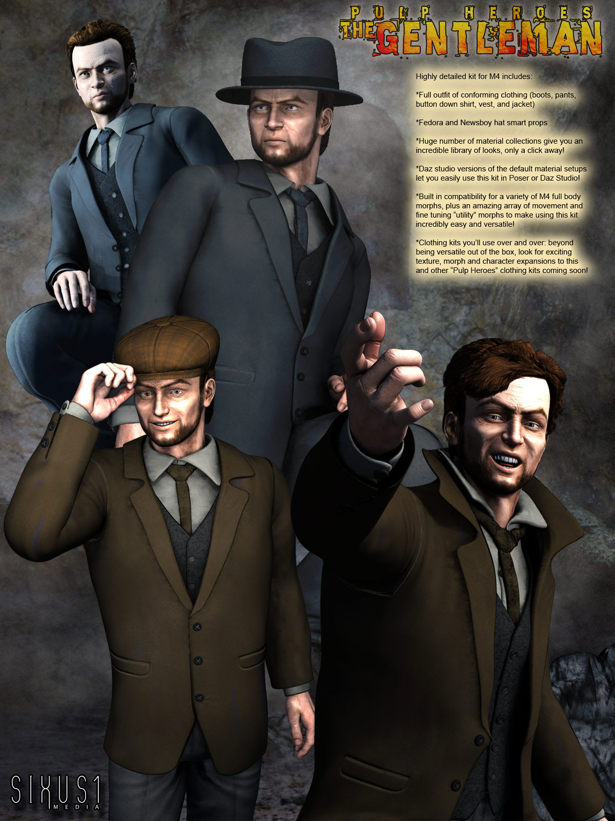 S1M Pulp Heroes: The Gentleman for M4 by N/A