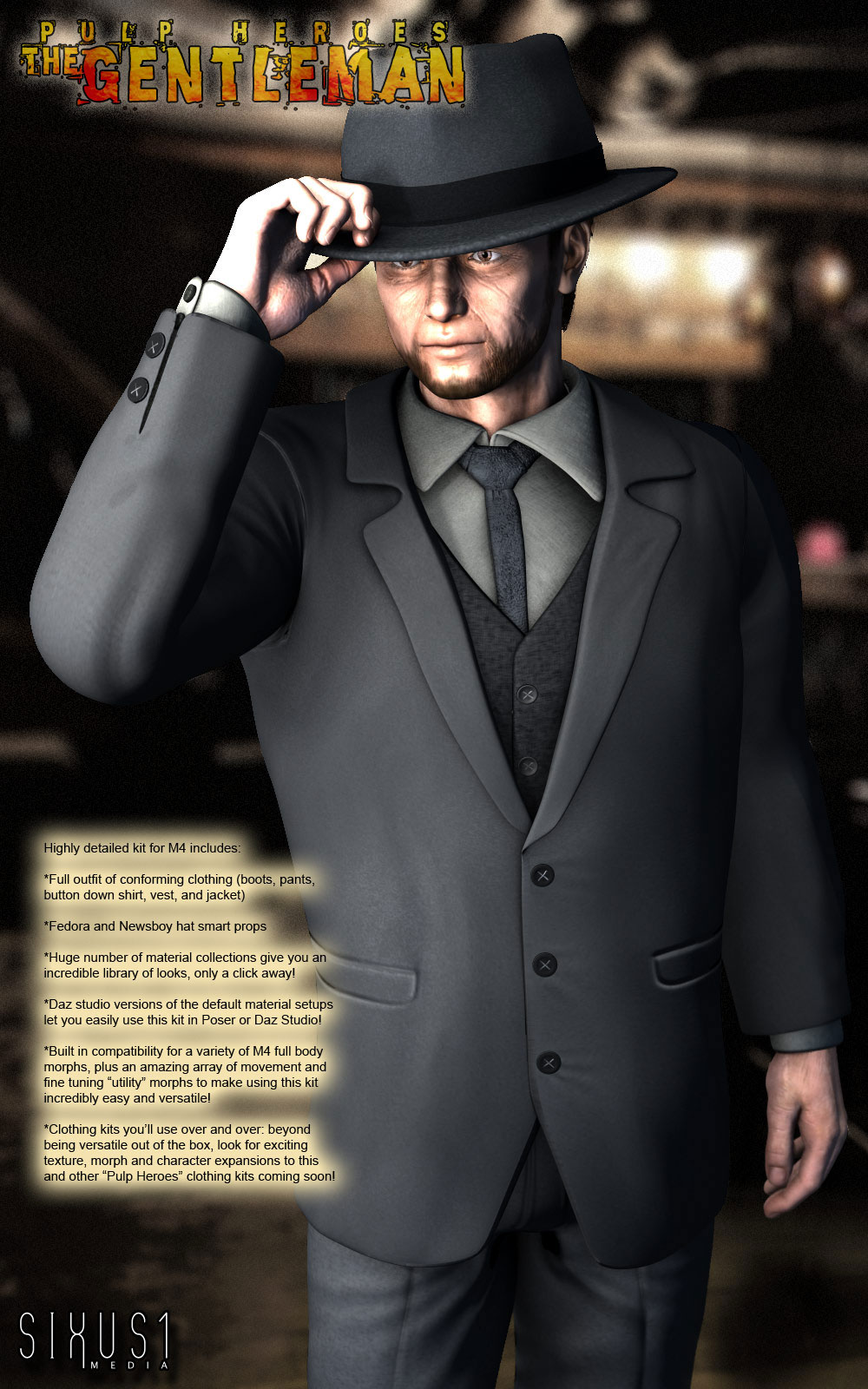 S1M Pulp Heroes: The Gentleman for M4 by N/A