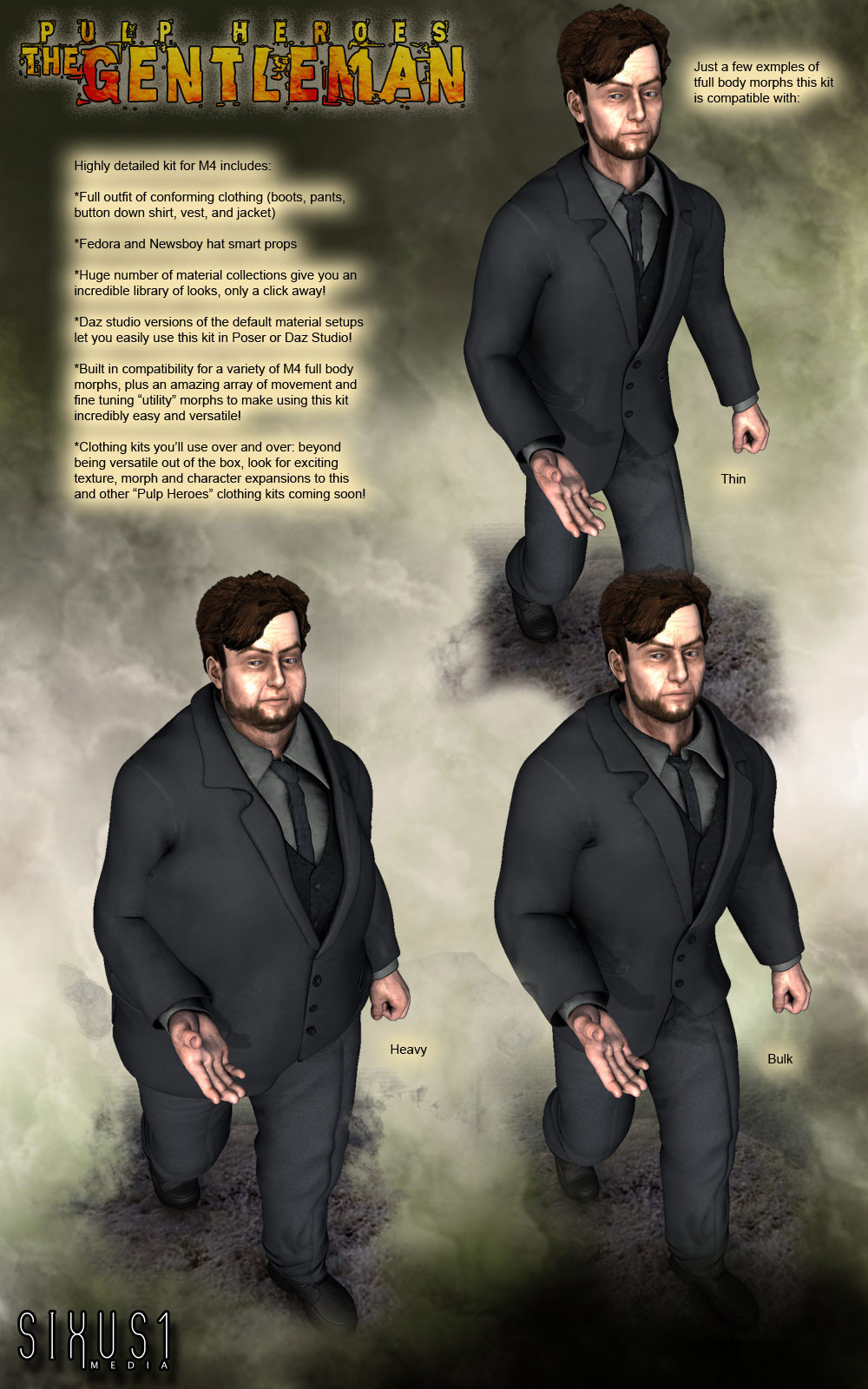 S1M Pulp Heroes: The Gentleman for M4 by N/A