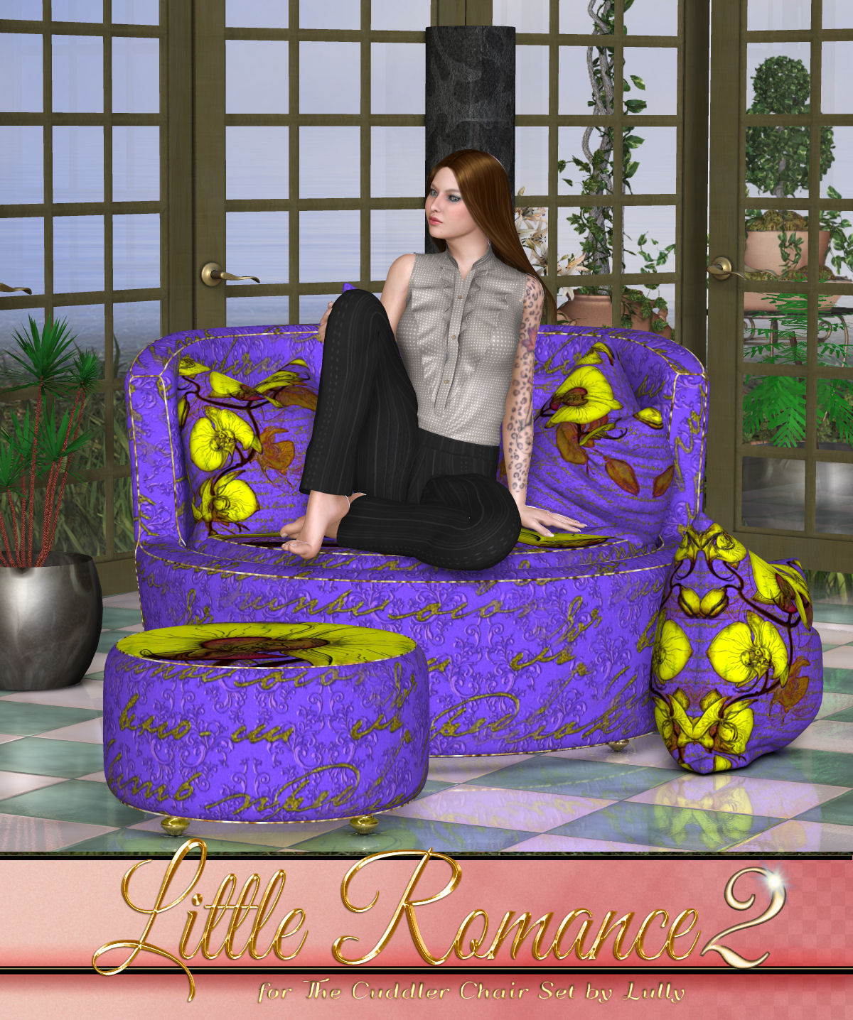 DA-Little Romance 2 for The Cuddler Chair Set by Lully by N/A