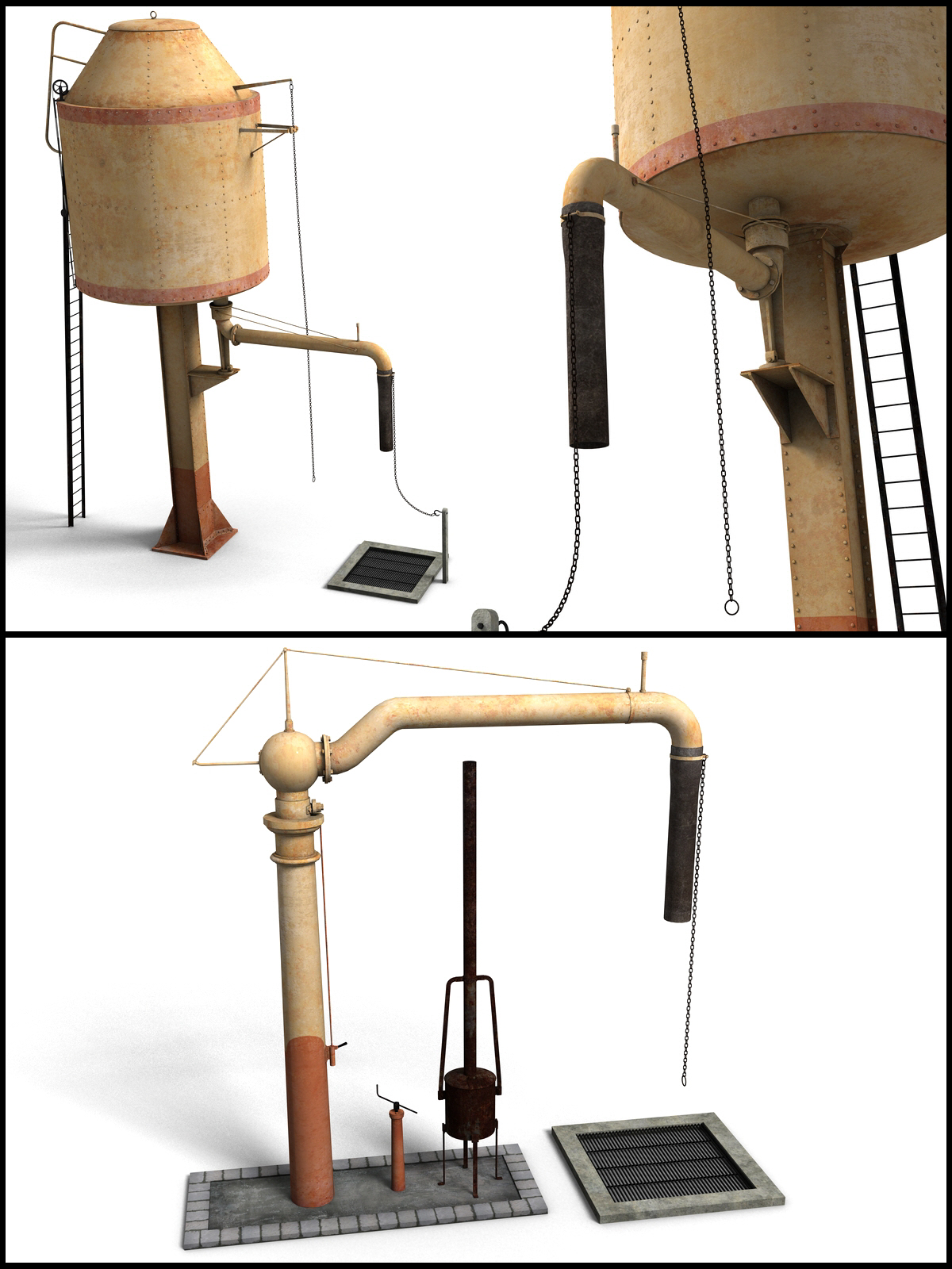 Water Tower Set by N/A
