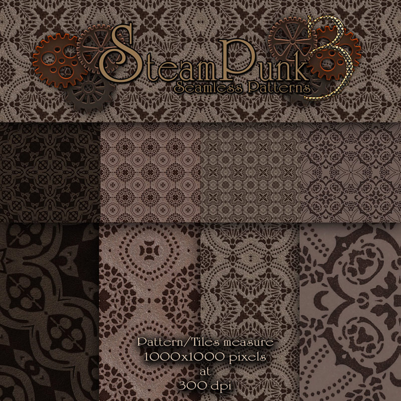 Merchant Resource - Steampunk Patterns 3 by N/A