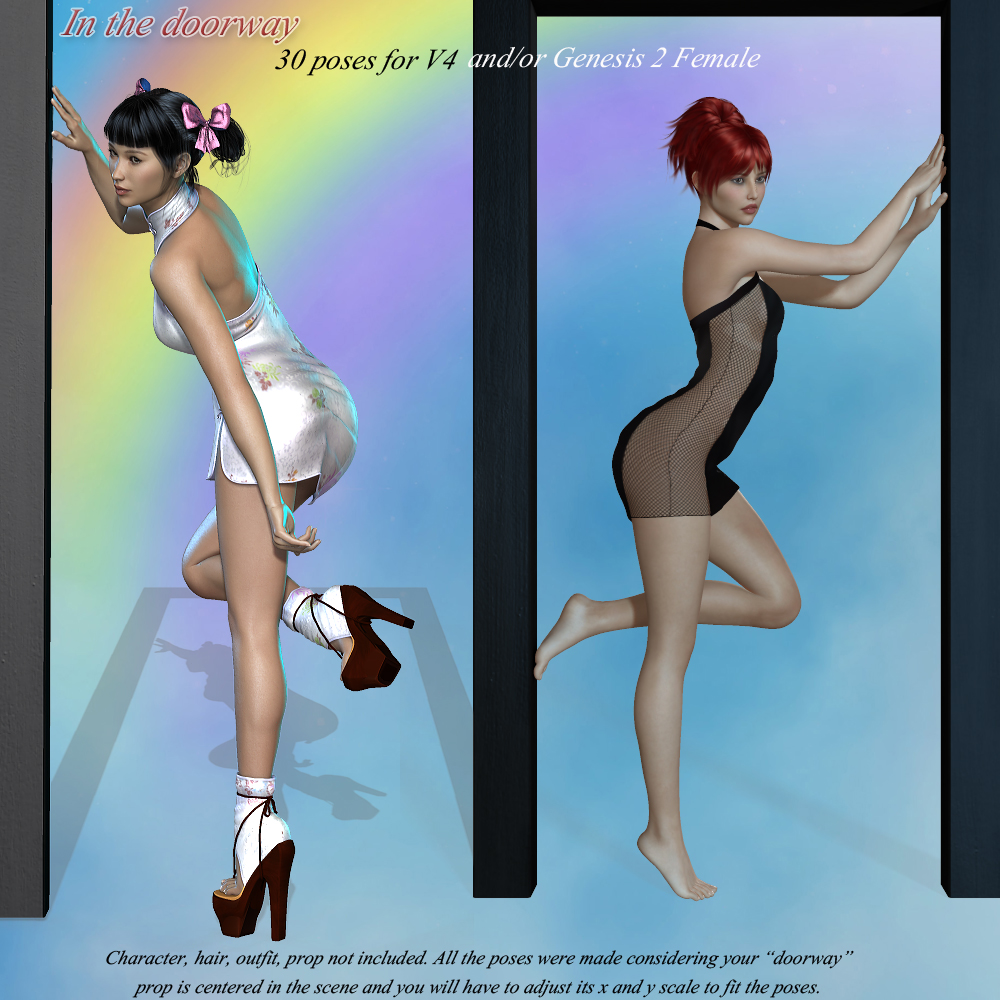 In the Doorway, poses for V4 and G2F by N/A