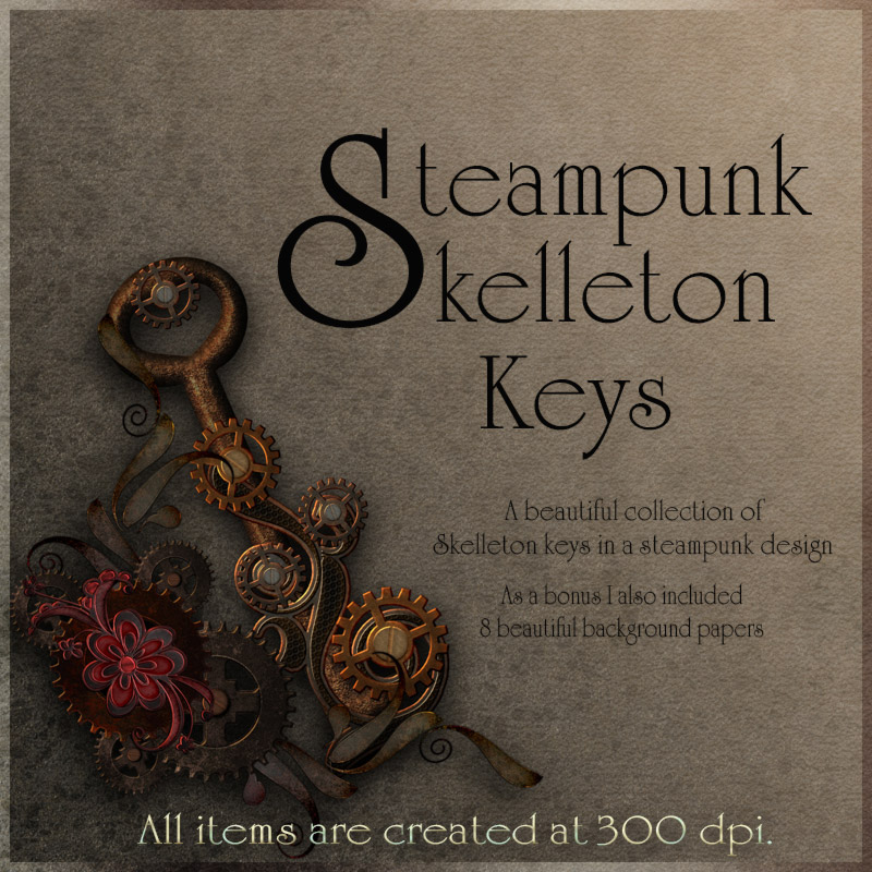 Steampunk Skelleton Keys by N/A
