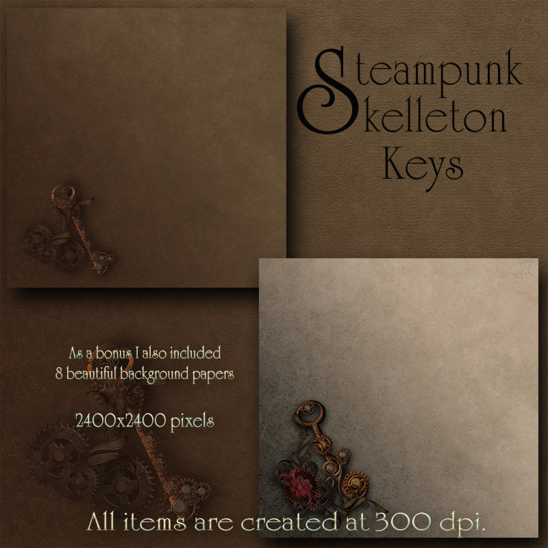 Steampunk Skelleton Keys by N/A