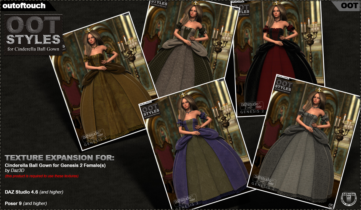 ROYAL STYLES for Cinderella Ball Gown for Genesis 2 Female(s) by N/A