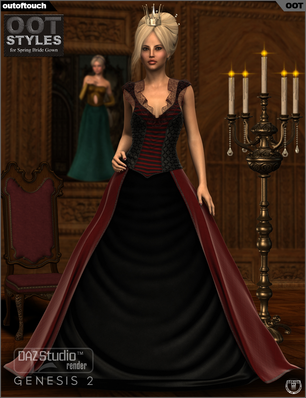 ROYAL STYLES for Spring Bride Gown for Genesis 2 Female(s) by N/A