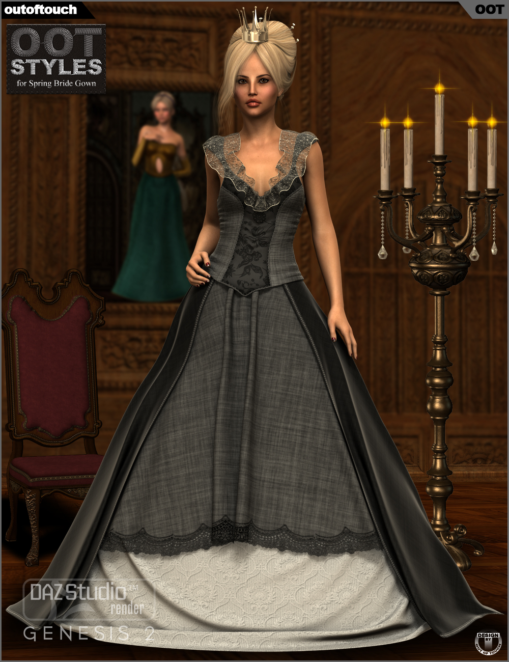 ROYAL STYLES for Spring Bride Gown for Genesis 2 Female(s) by N/A