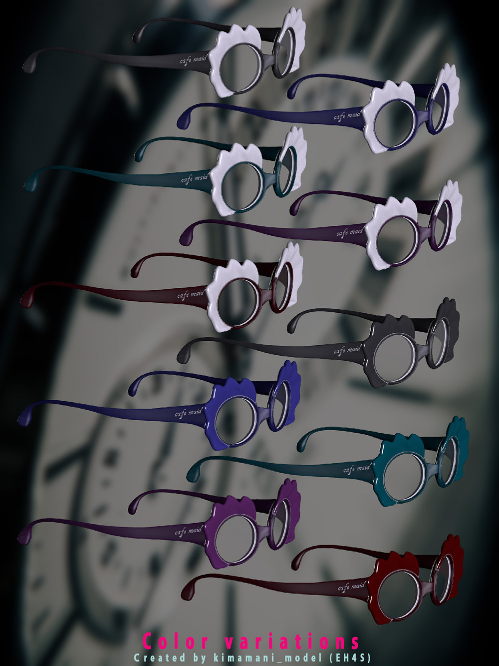 Cafe_Maid_GLASSES for V4 & A4 by N/A