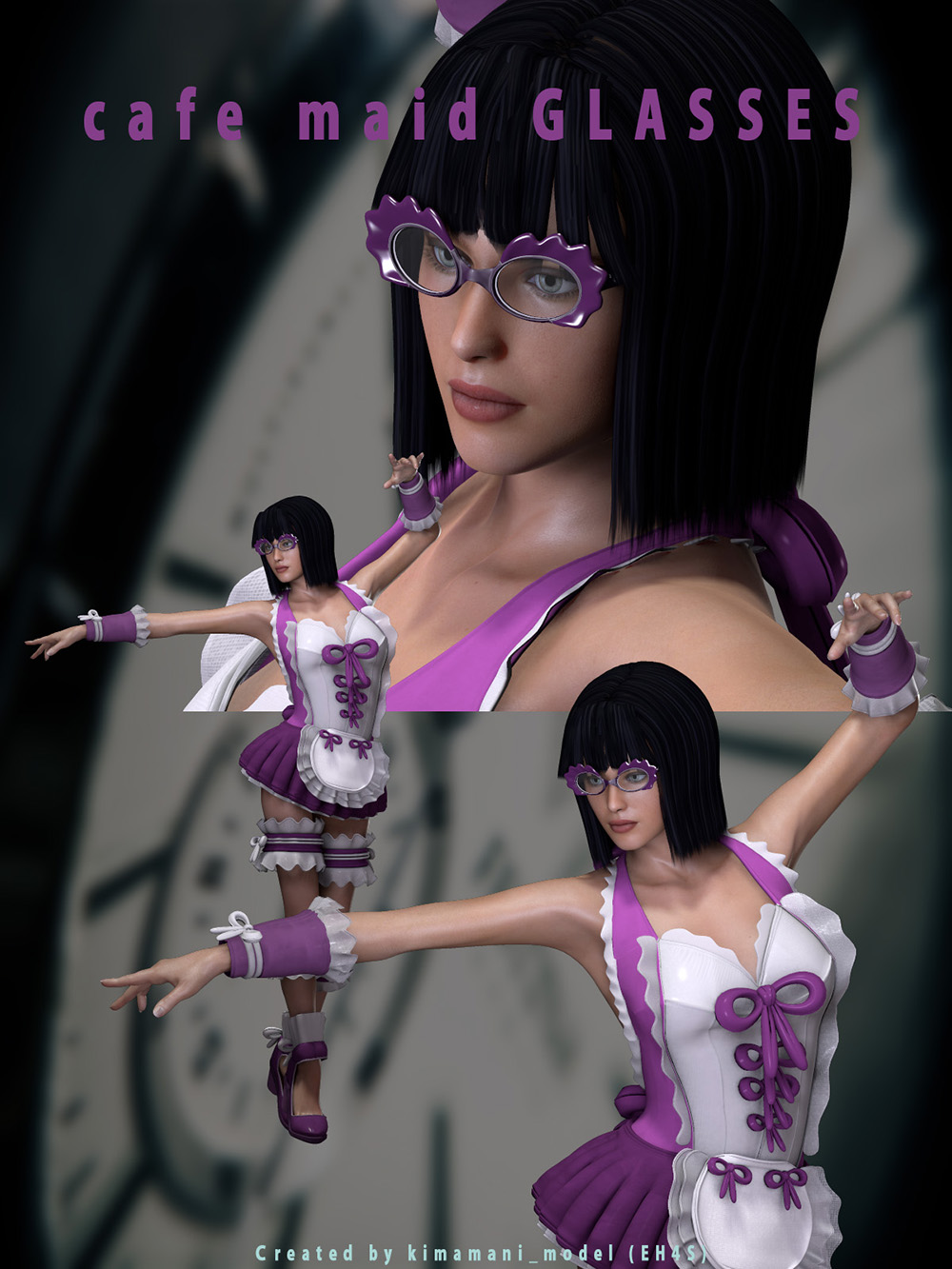 Cafe_Maid_GLASSES for V4 & A4 by N/A