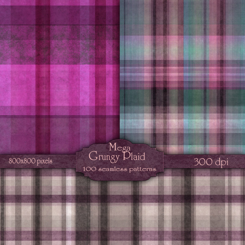 MR- Mega Grungy Plaid by N/A
