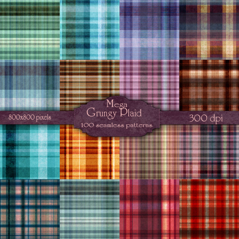 MR- Mega Grungy Plaid by N/A