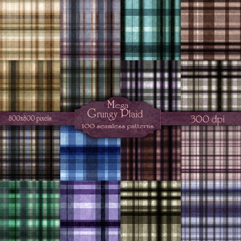 MR- Mega Grungy Plaid by N/A