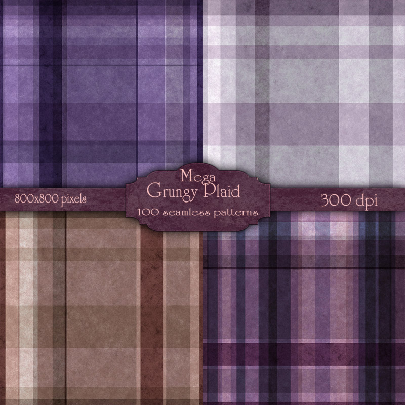 MR- Mega Grungy Plaid by N/A