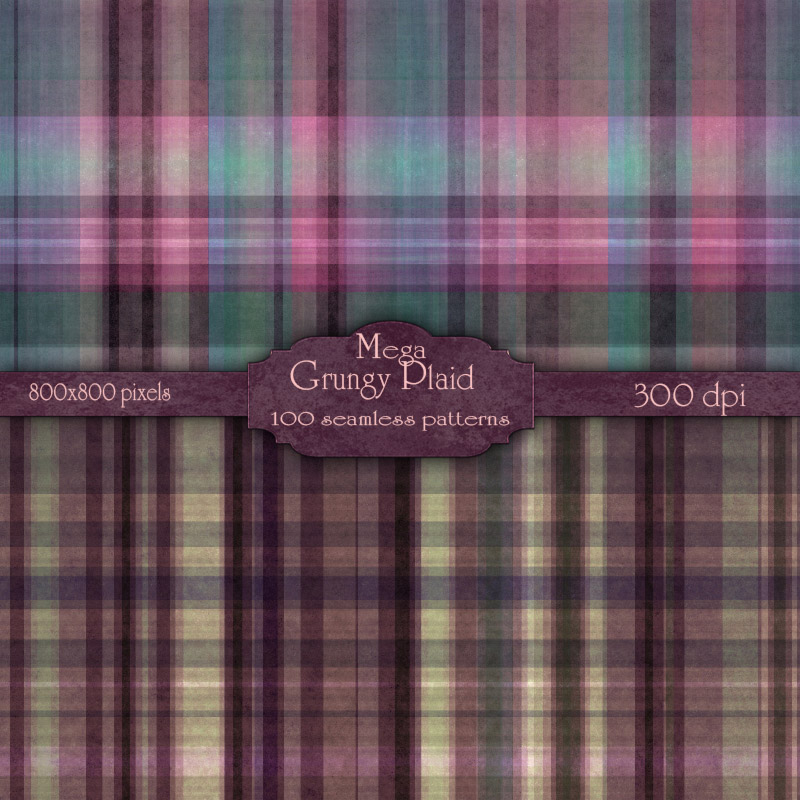 MR- Mega Grungy Plaid by N/A