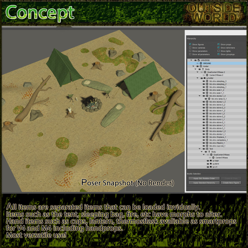 Outside World: Part4 - Camping Props by N/A