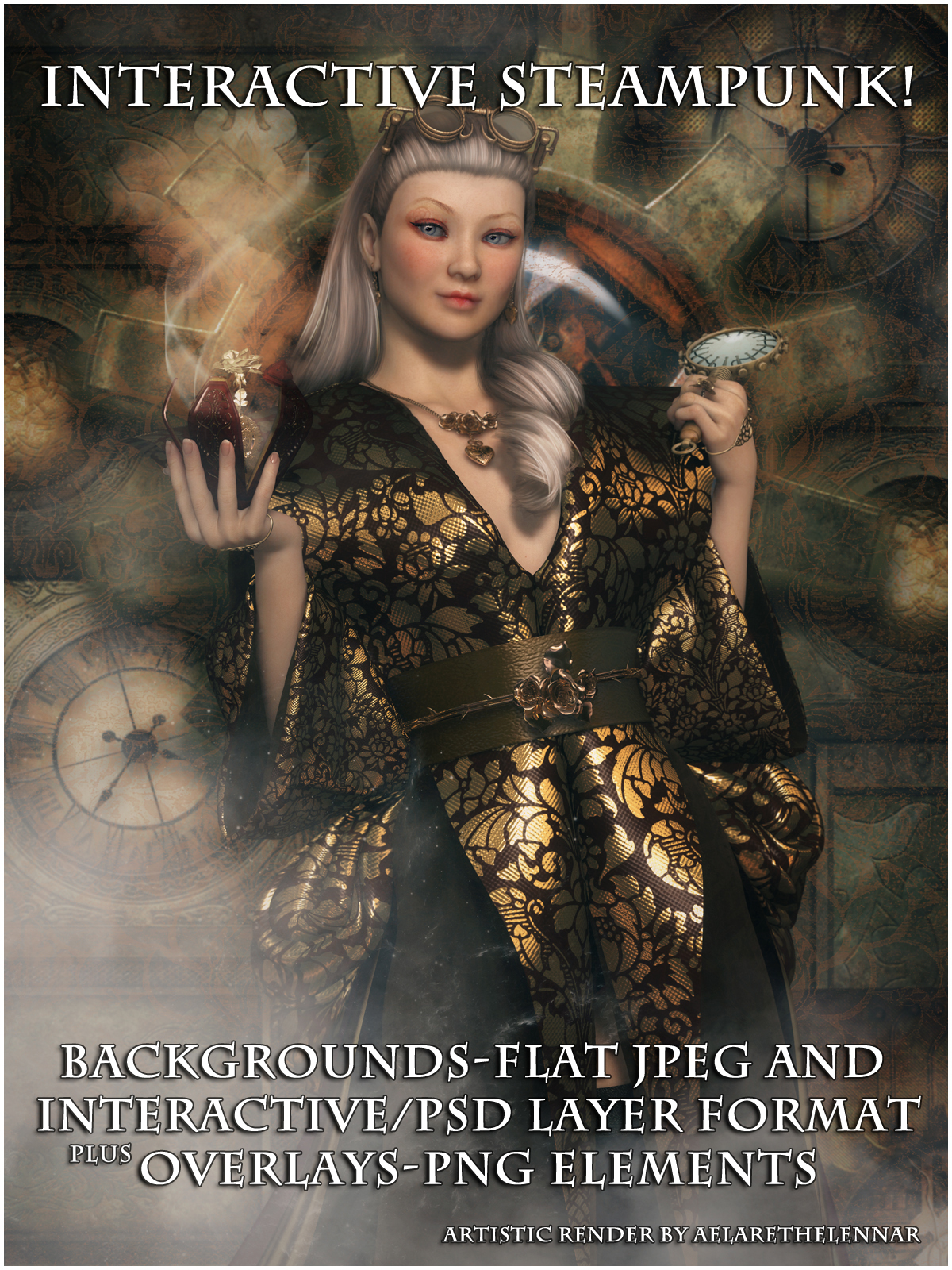 Interactive Steampunk Backgrounds by N/A