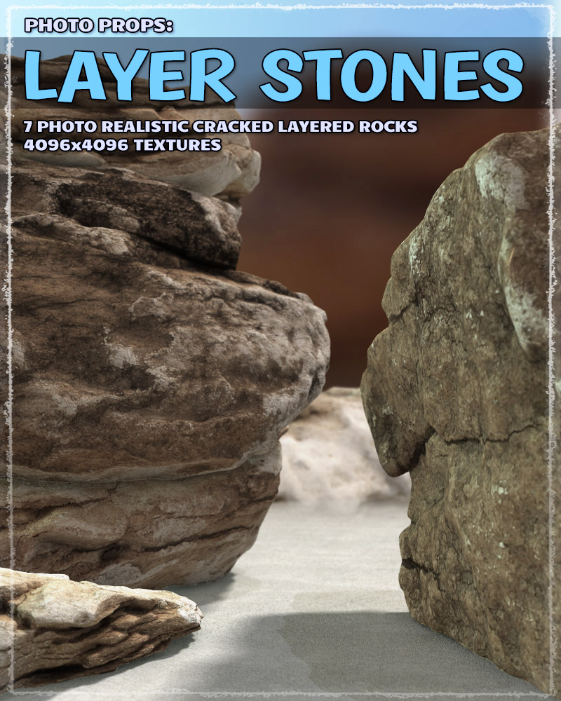 Photo Props: Layer Stones by N/A