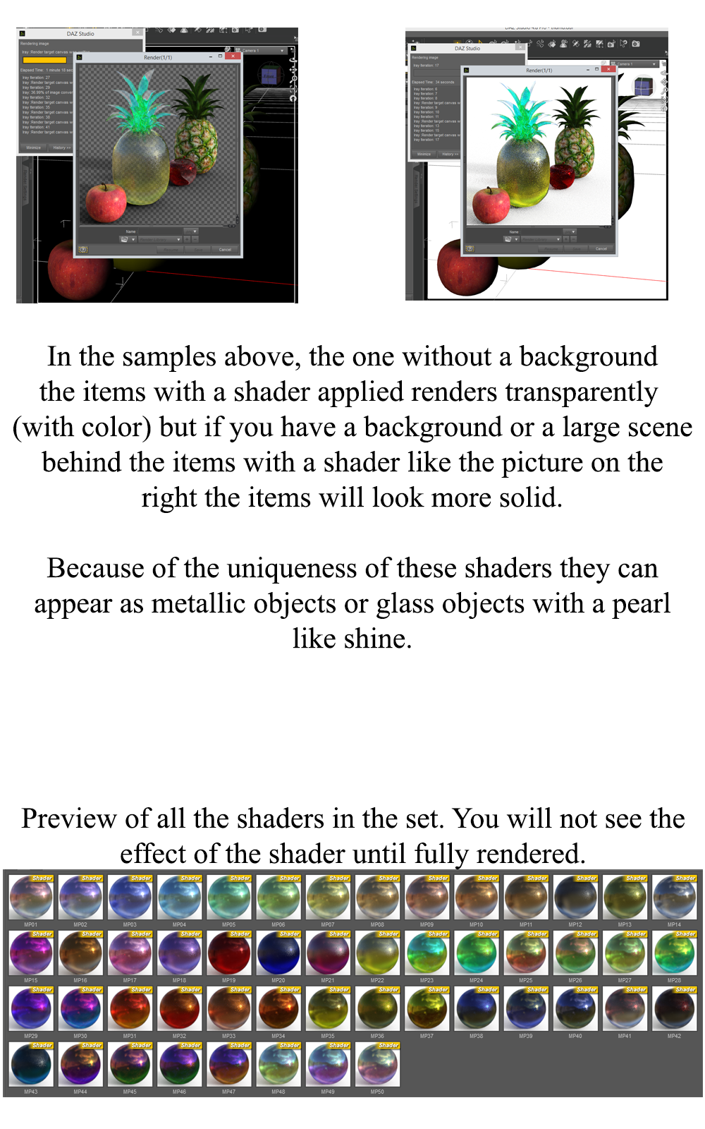 Iray Metallic Pearl Shaders by N/A
