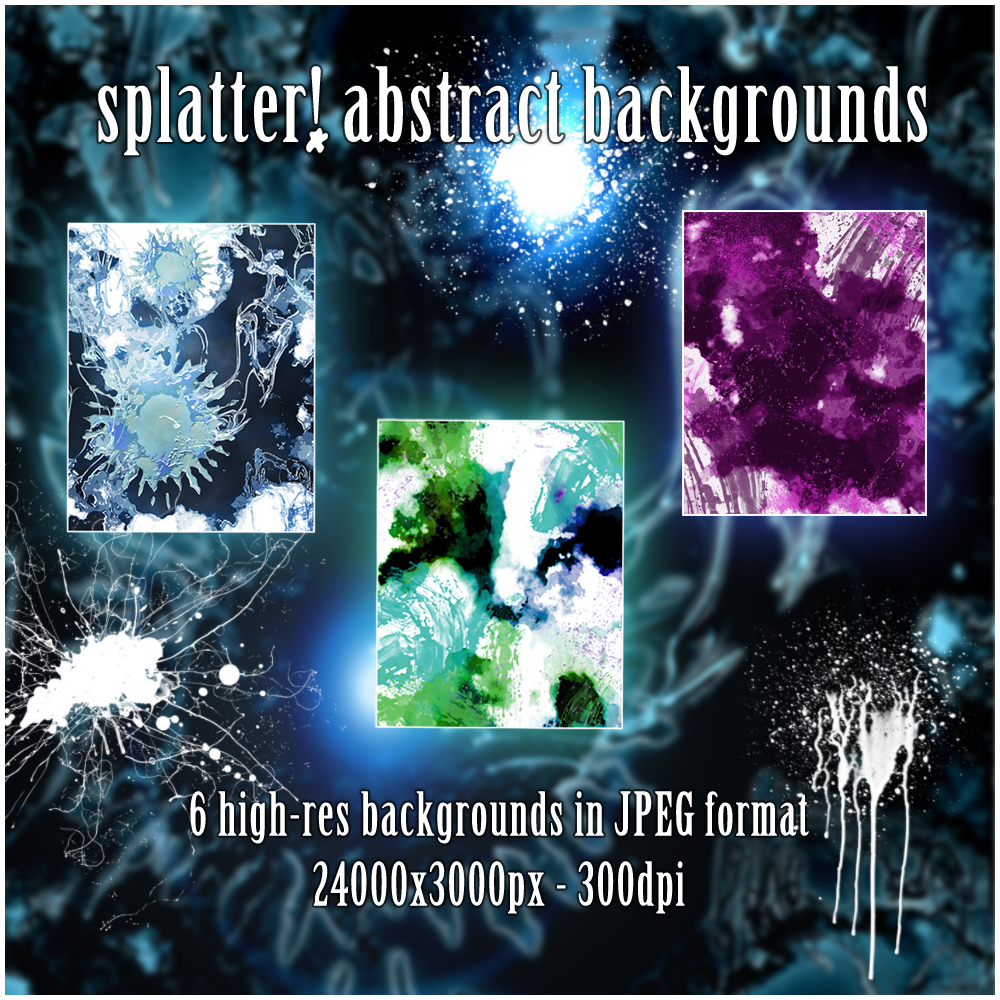 Splatter! Abstract Backgrounds by N/A
