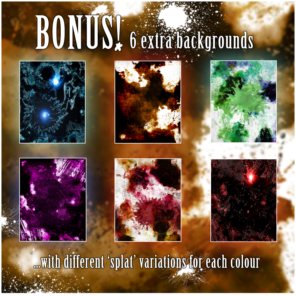 Splatter! Abstract Backgrounds by N/A