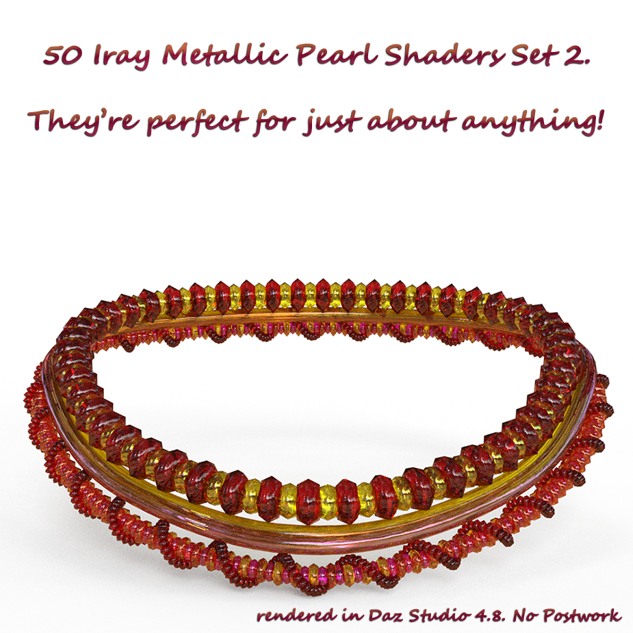 Iray Metallic Pearl Shaders 2 by N/A