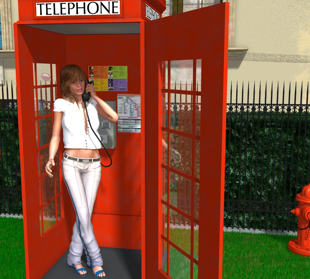 Red Telephone Box by N/A