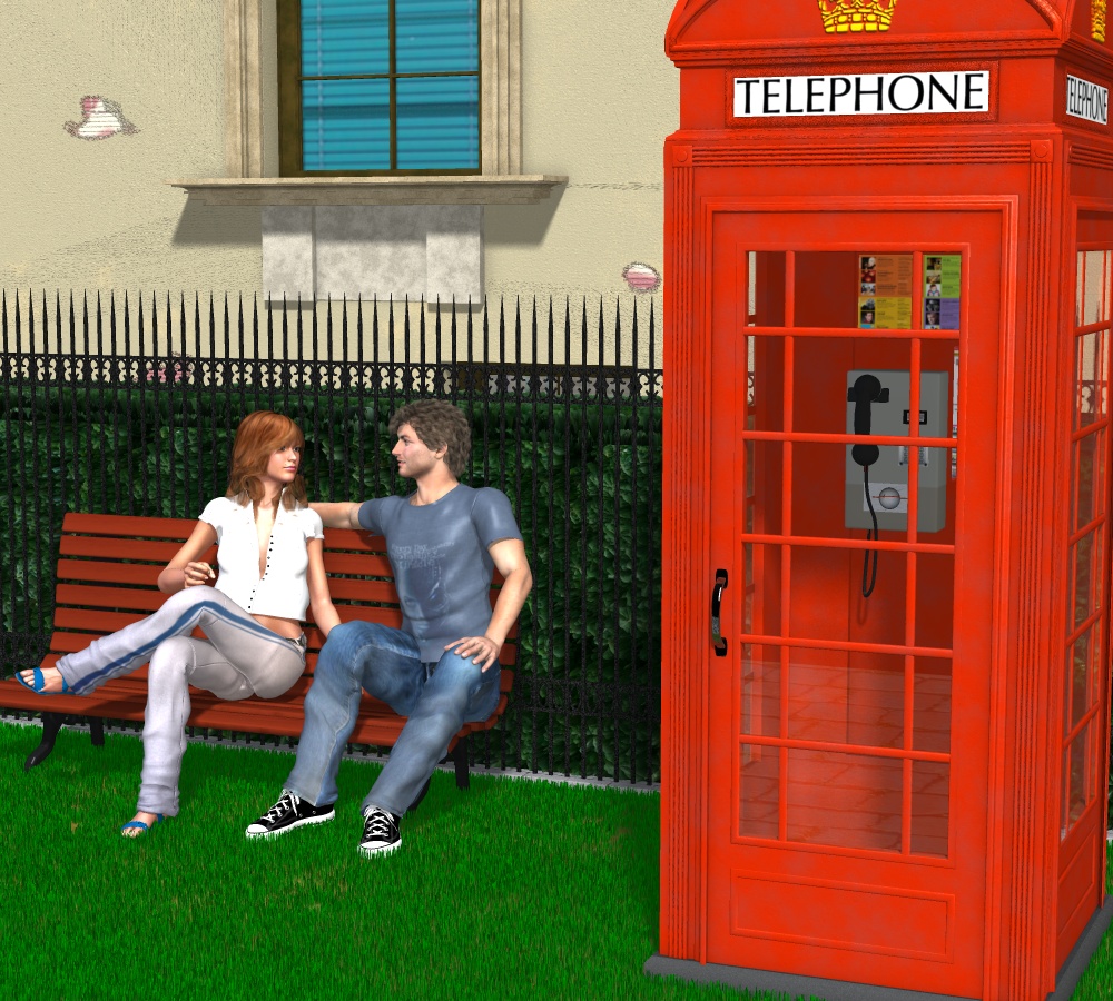 Red Telephone Box by N/A