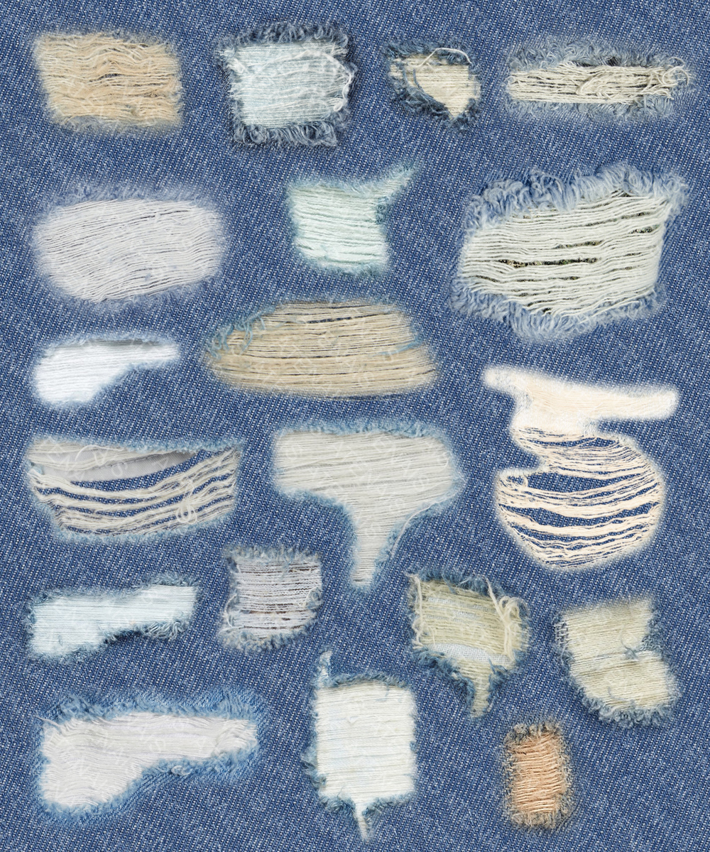 Denim Rips by N/A