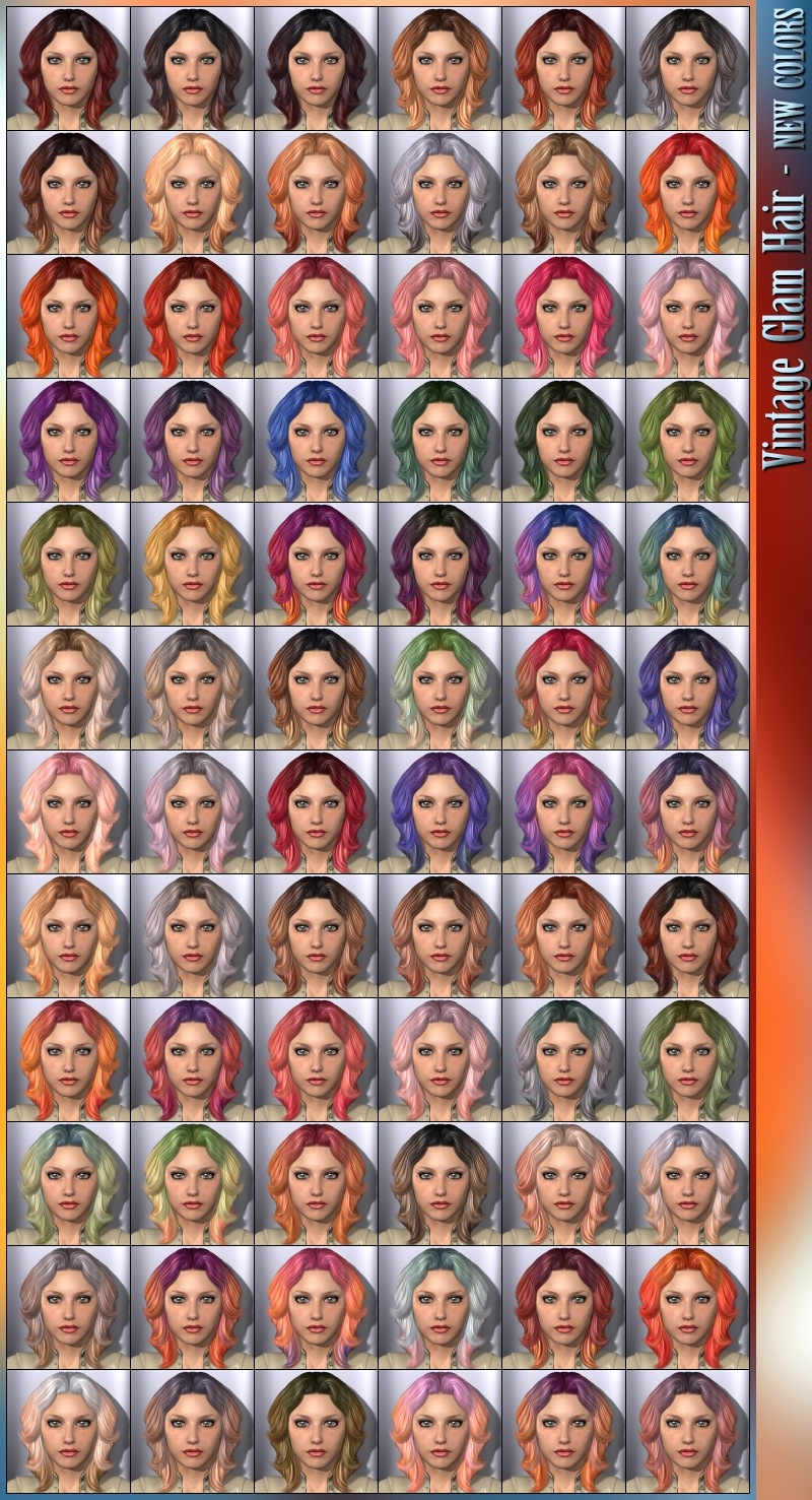 Vintage Glam Hair - NEW COLORS by N/A
