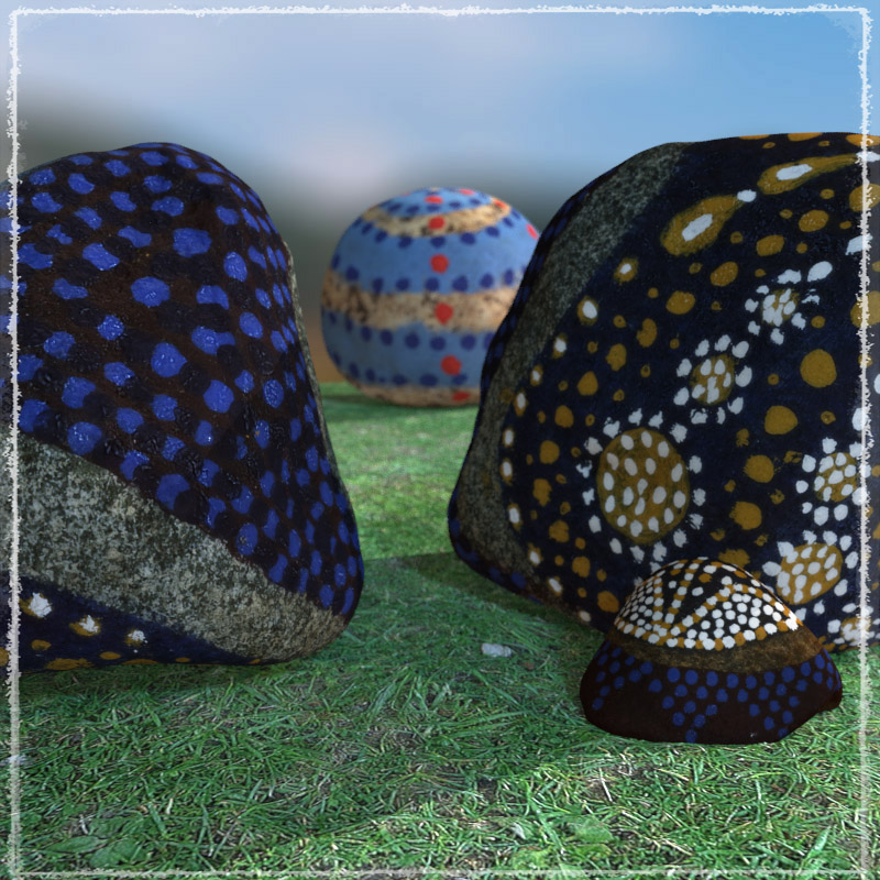Photo Props: Painted Stones by N/A