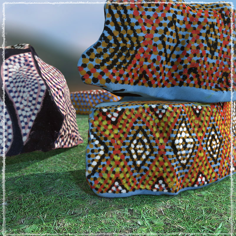 Photo Props: Painted Stones by N/A