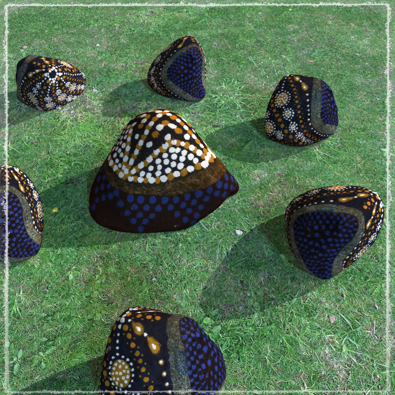 Photo Props: Painted Stones by N/A