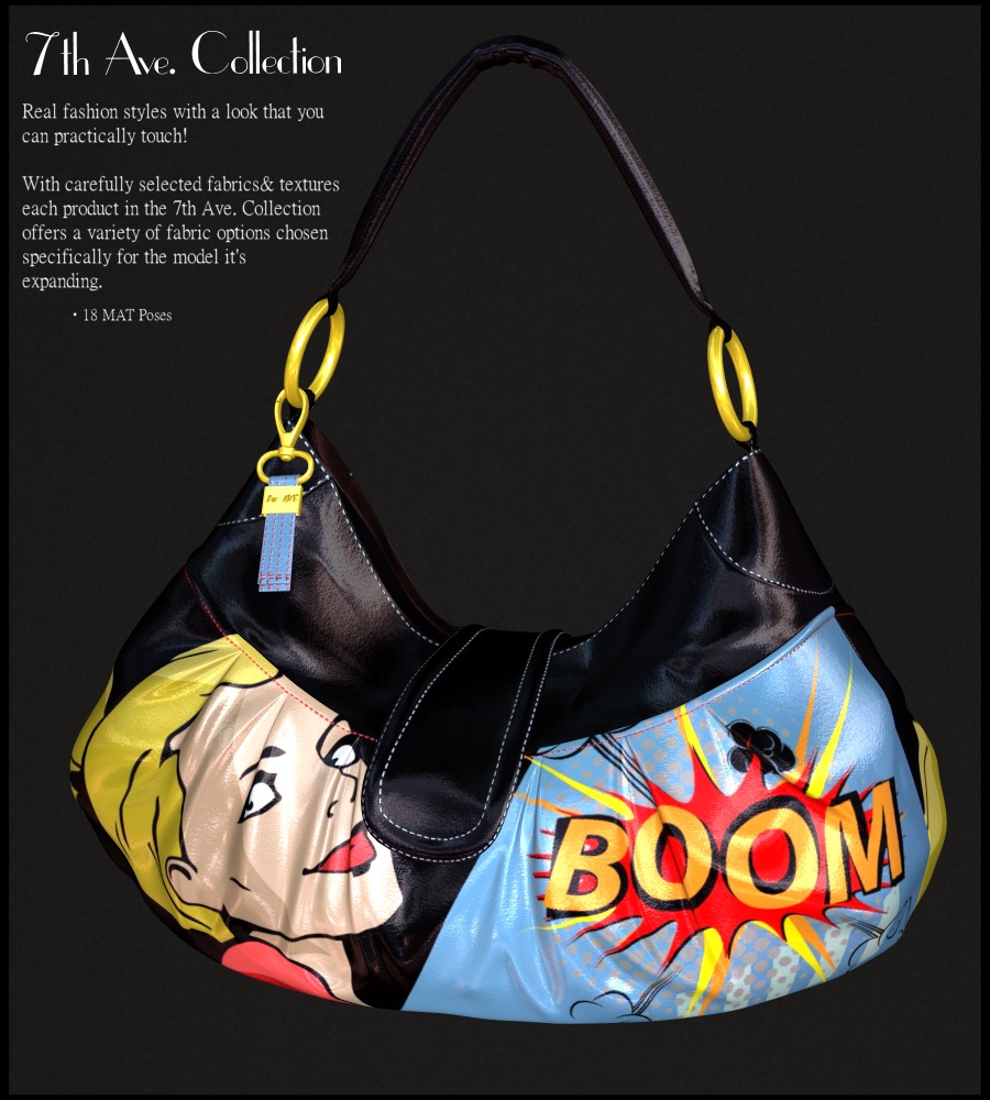 7th Ave: Pleated Hobo Bag by N/A
