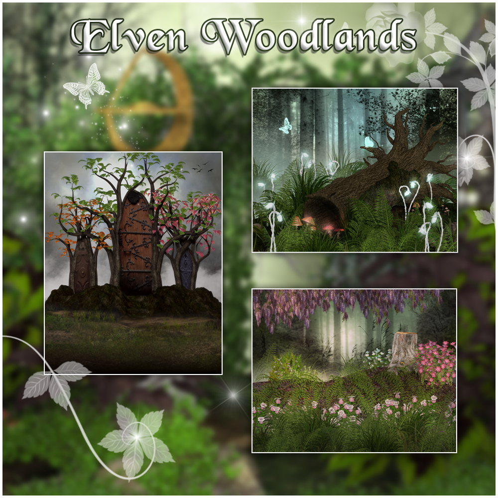 Elven Woodlands Backgrounds by N/A