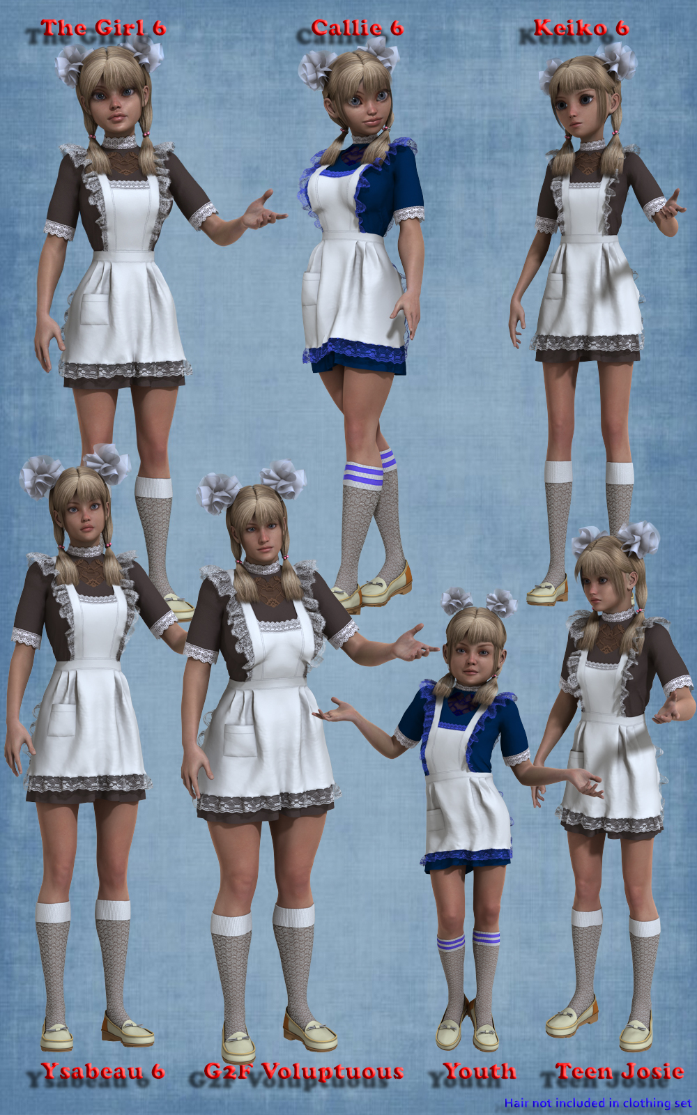 Russian School Uniform for DAZ Genesis 2 Female by N/A