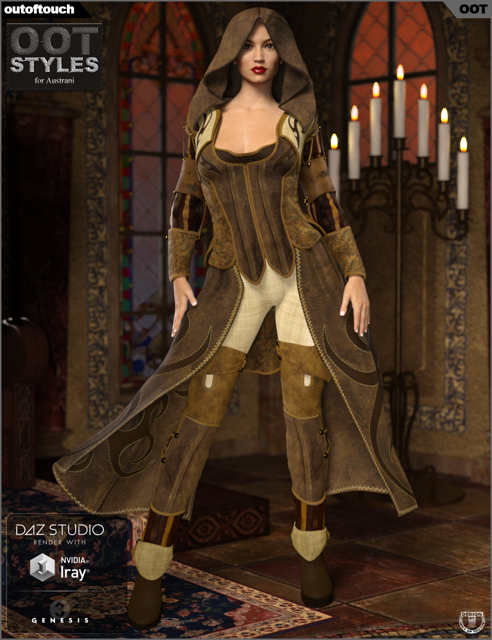 OOT Styles for Austrani Outfit for Genesis 3 Female(s) by N/A