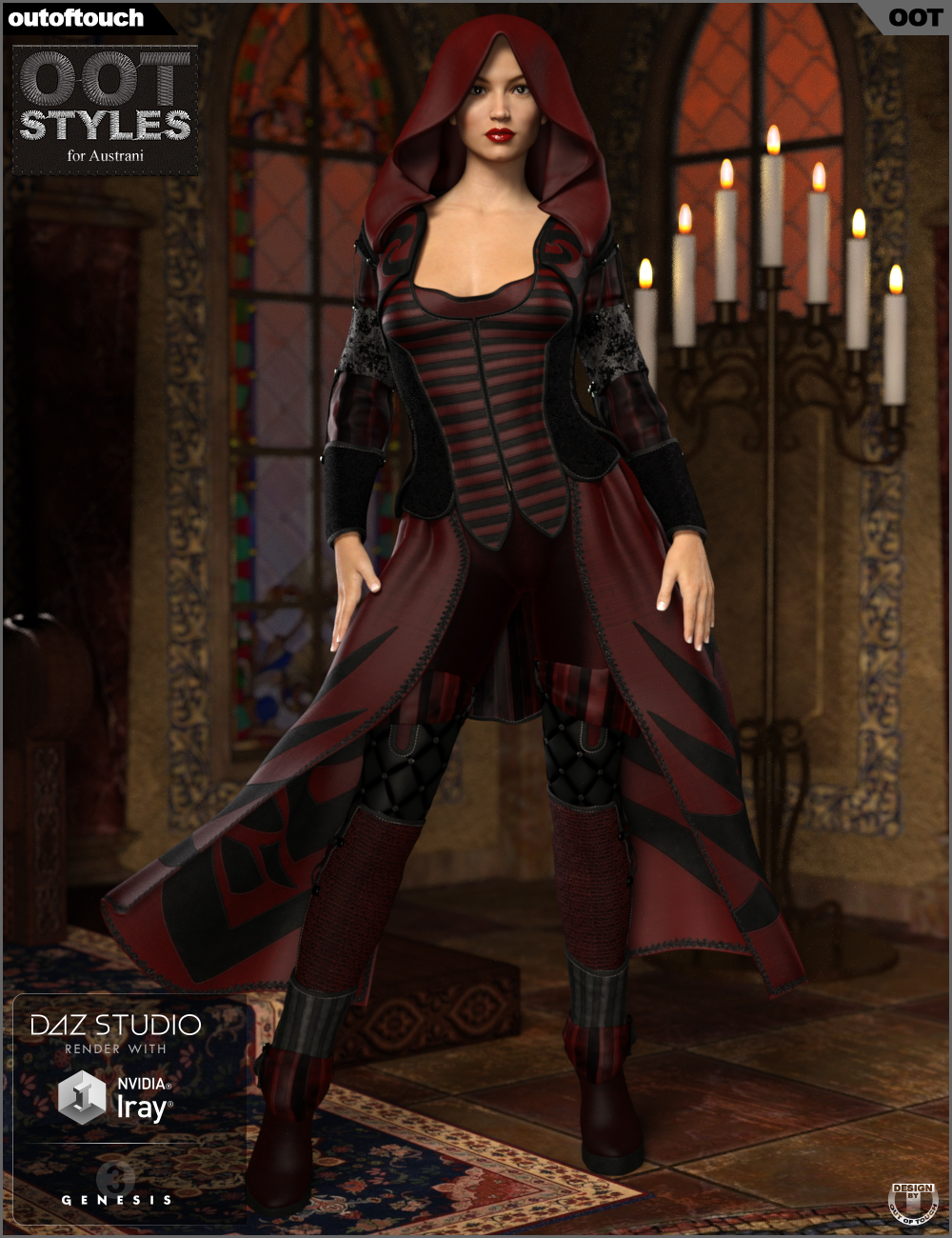 OOT Styles for Austrani Outfit for Genesis 3 Female(s) by N/A