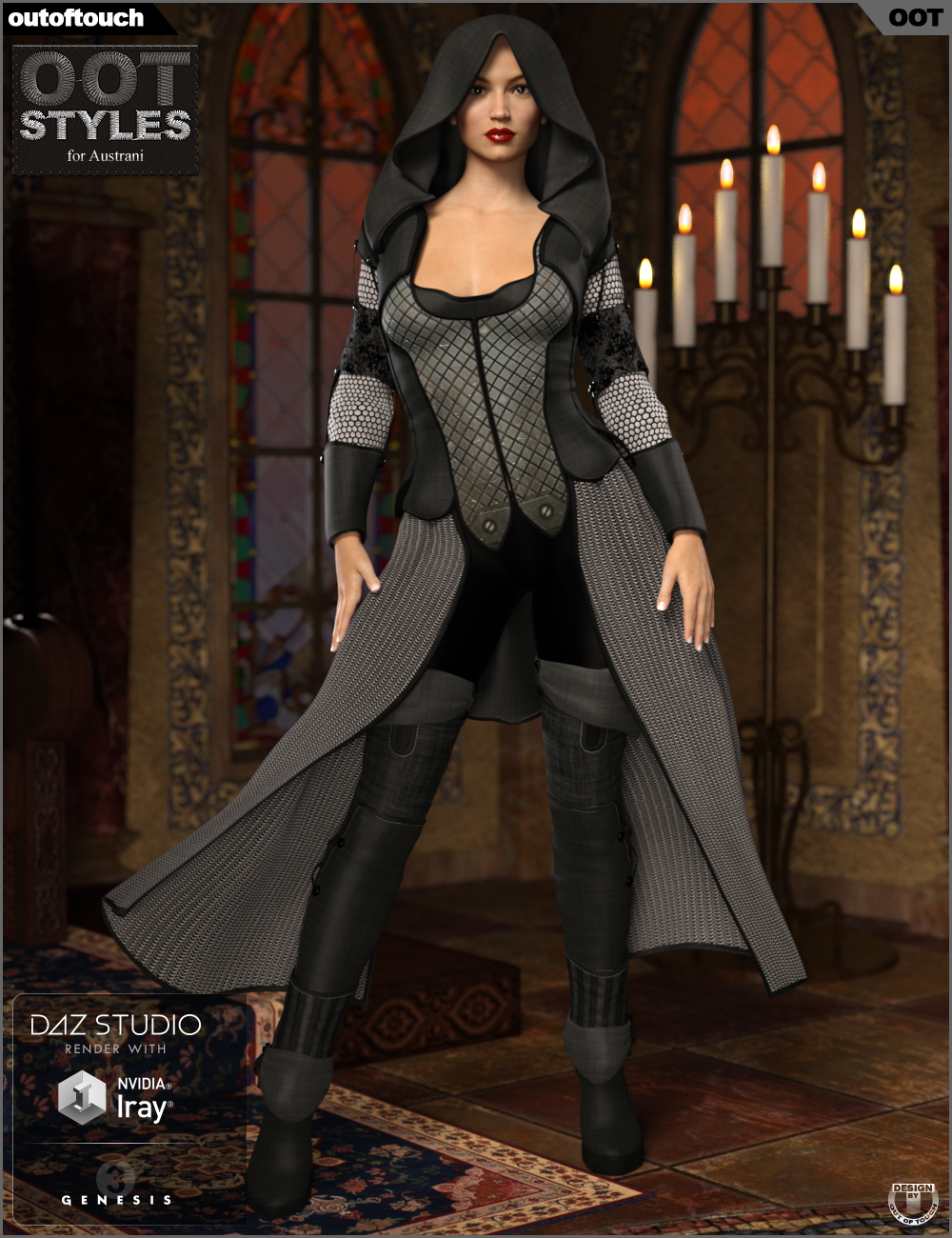 OOT Styles for Austrani Outfit for Genesis 3 Female(s) by N/A