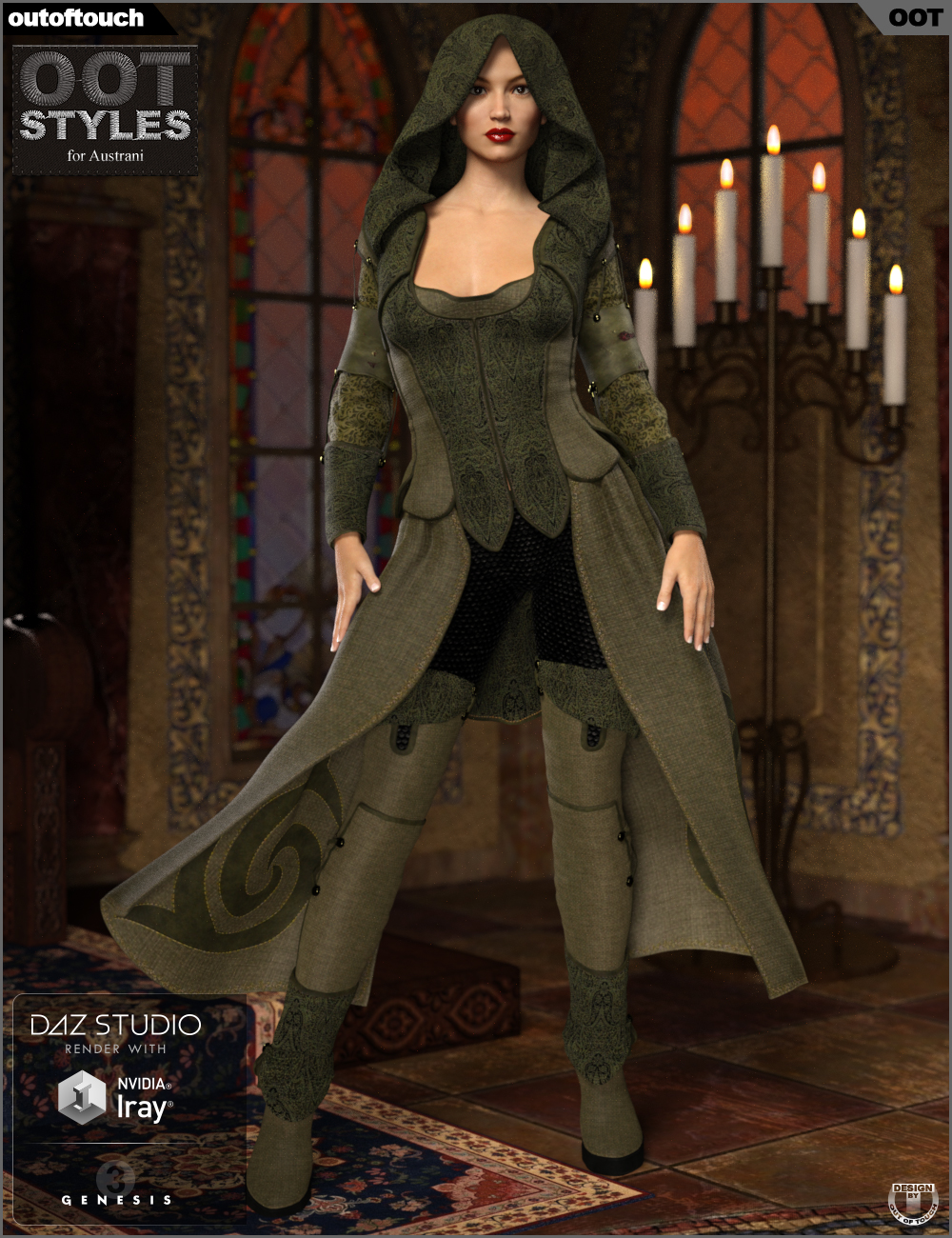 OOT Styles for Austrani Outfit for Genesis 3 Female(s) by N/A